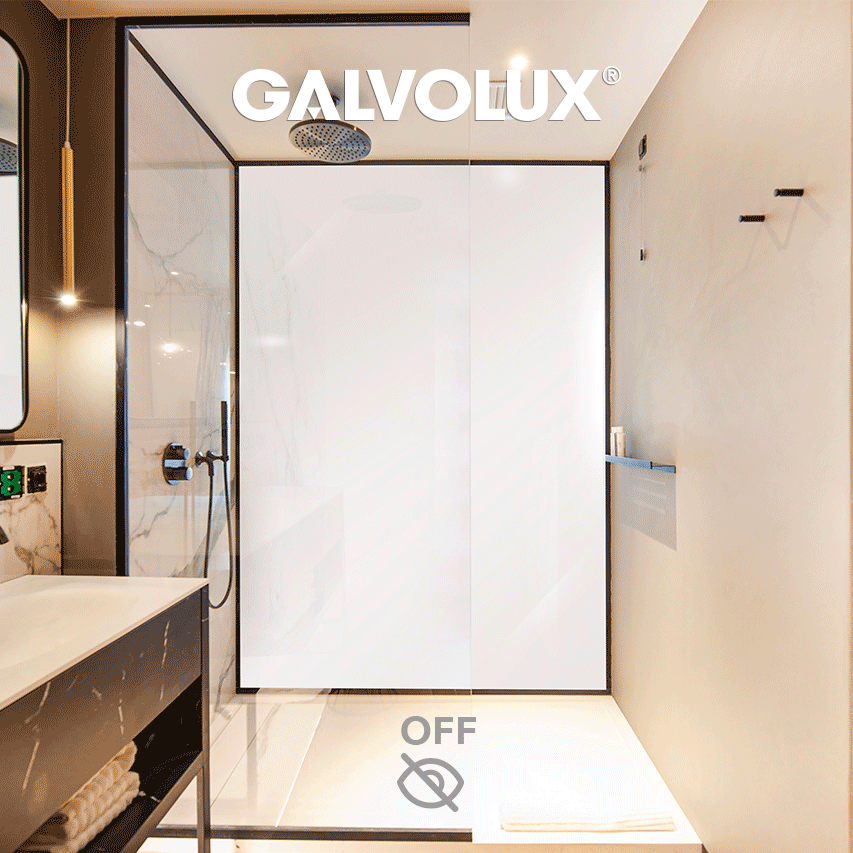 Dimmable glass with LCD technology